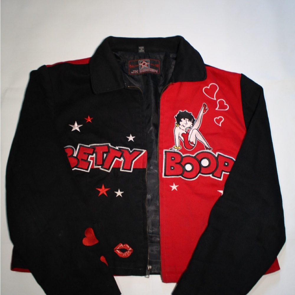 Betty Boop vintage, black and red women’s jacket